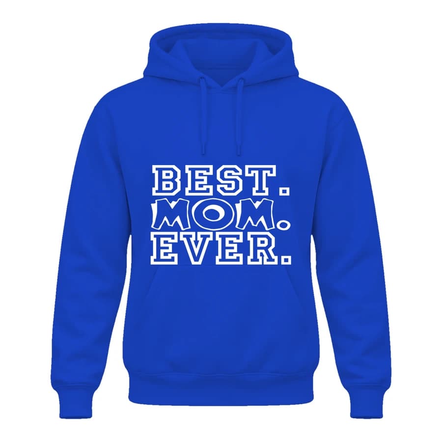 Hoodie — Maman championne — Devant — Bleu